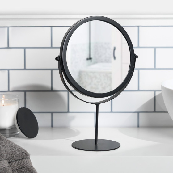 OHS Bathroom Swing Mirror - Black