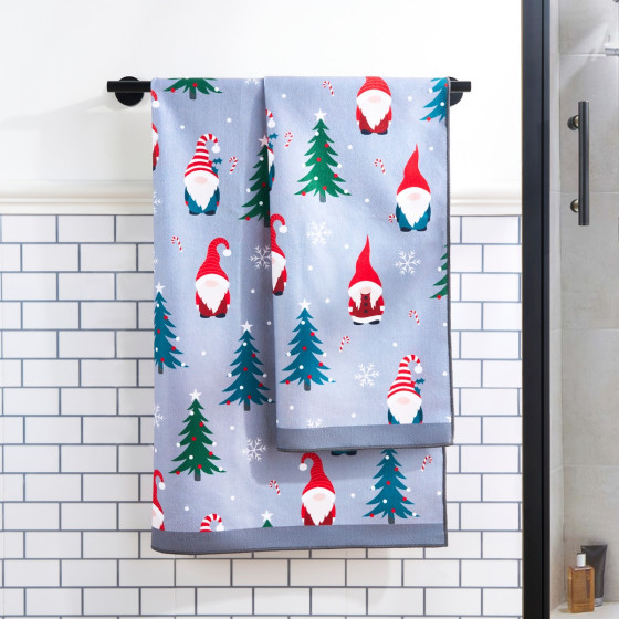 OHS Christmas Gonk Towel - Grey