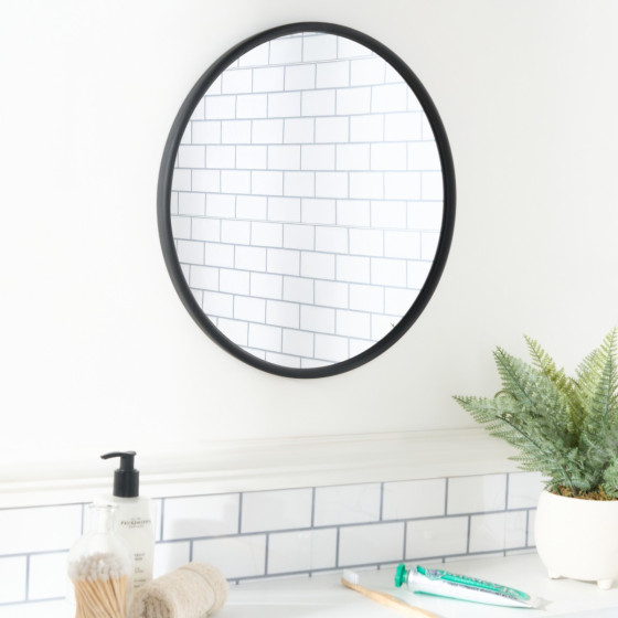 OHS Round Mirror - Black