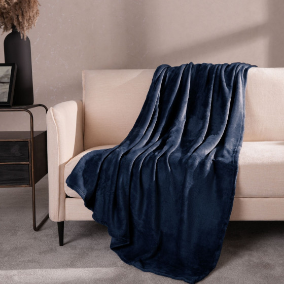 OHS Supersoft Throw, Navy Blue - 150 x 200cm