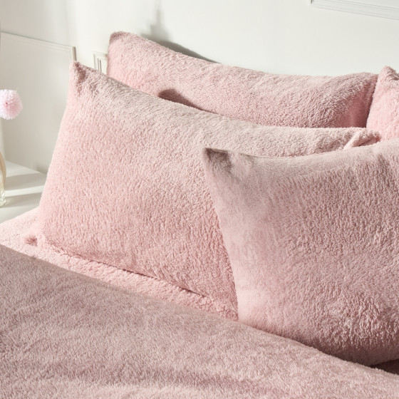 OHS Teddy Fleece Pillowcases - Pink