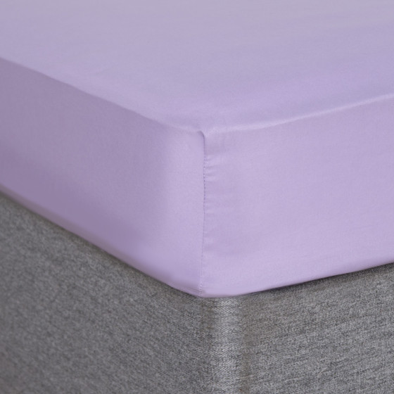 OHS Microfibre Fitted Sheet, Lilac - Double