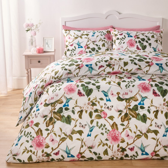 OHS Spring Blossoms Duvet Cover Set, Multi - Double