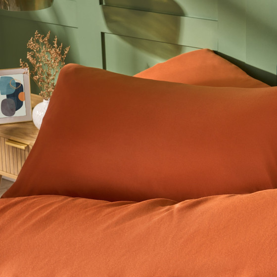 OHS Housewife Pillowcases, Rust - 2 Pack