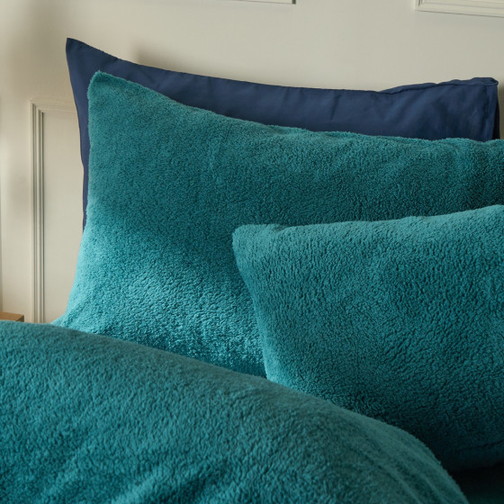 OHS Teddy Fleece Pillowcases - Teal