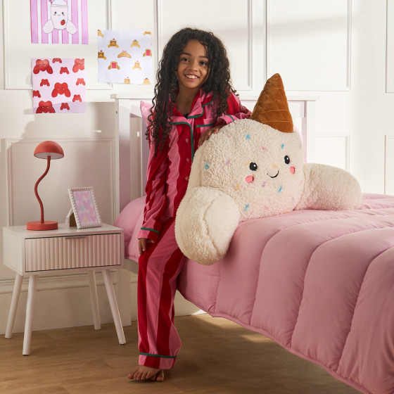OHS Ice Cream Cuddle Cushion - White