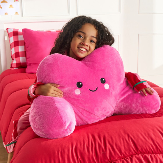 OHS Heart Cuddle Cushion - Hot Pink