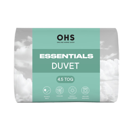 OHS Essentials 4.5 Tog Cool Duvet - Single