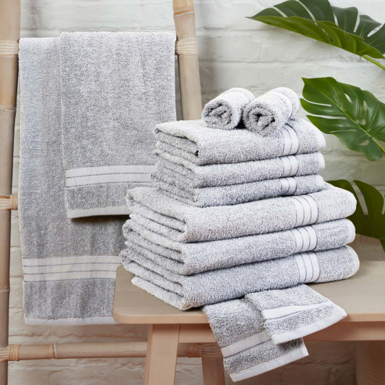 OHS Towel Bale 12 Piece - Silver