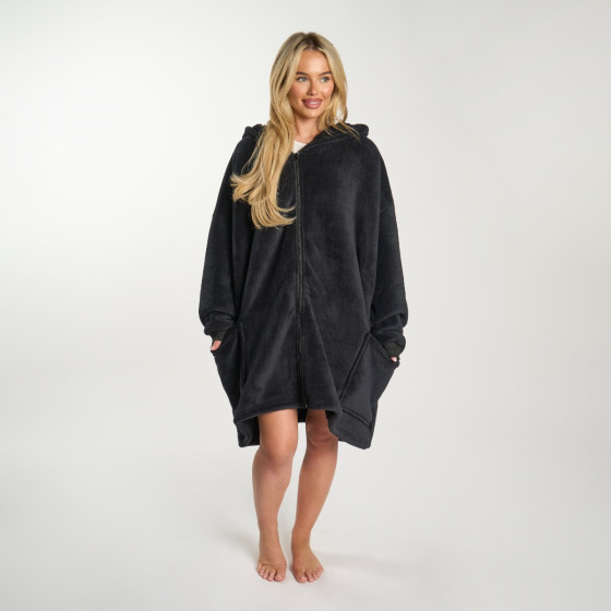 OHS Adults Zipper Hoodie Blanket - Black