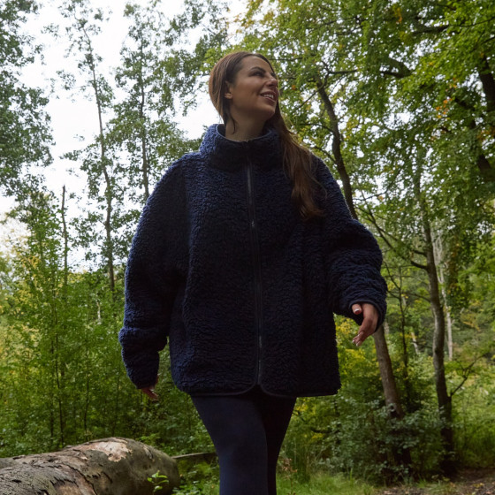 OHS Teddy Full Zip Fleece - Navy