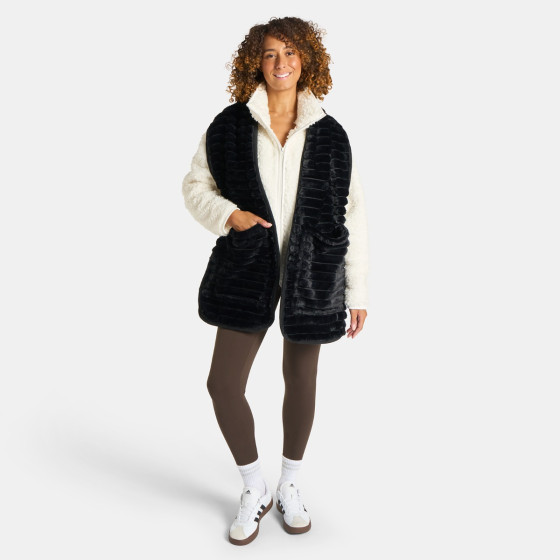 OHS Ribbed Fleece Pocket Scarf - Black