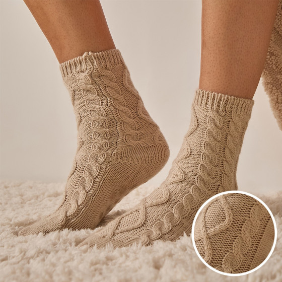 OHS Cable Knit Socks - Natural