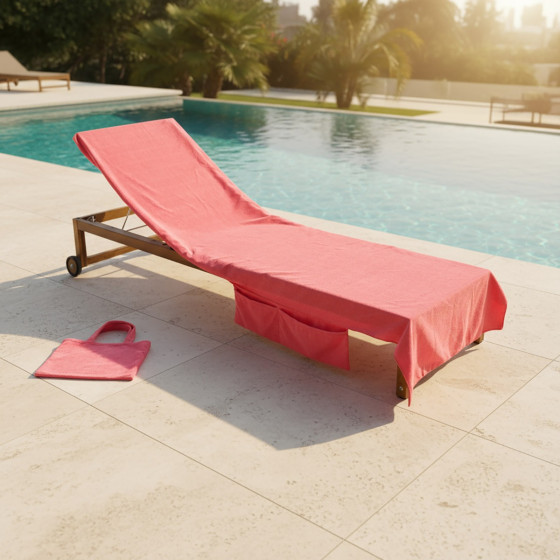 OHS Beach Towel in a Bag - Coral