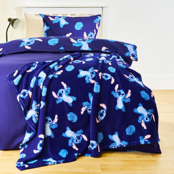 OHS Stitch Printed Throw - Blue