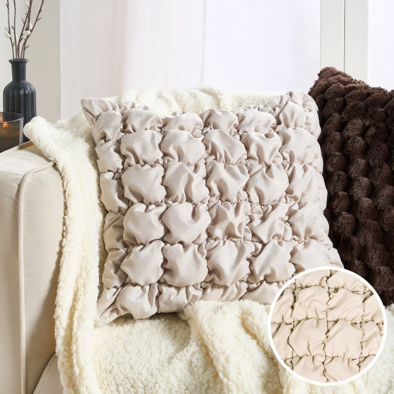 OHS Quilted Cushion Covers - Natural