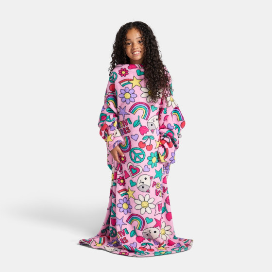 OHS Kids Positive Vibes Wearable Blanket - Multi