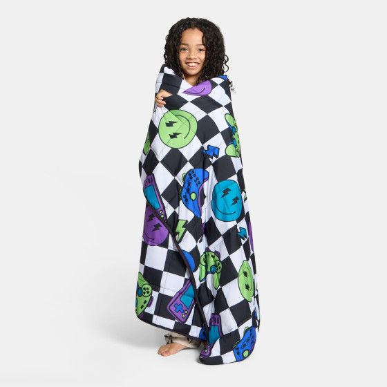 OHS Kids Gaming Checkerboard Print Weighted Blanket, Multi - 3kg