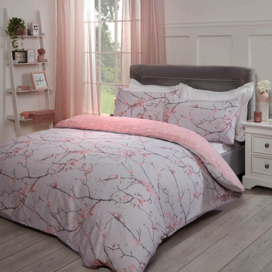OHS Spring Blossoms Duvet Cover Set - Blush Pink