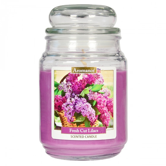 Aromance Fresh Cut Lilacs Large Candle Jar, Lilac 18oz