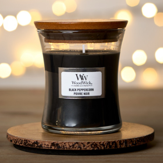 Woodwick Hourglass Black Peppercorn 85g Mini Candle