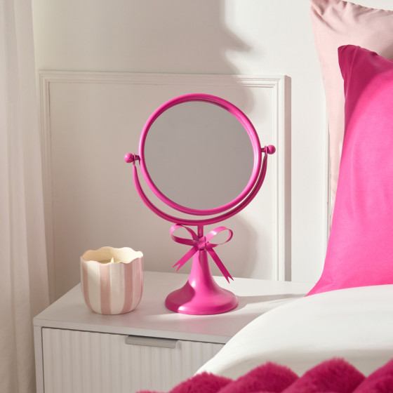 OHS Bow Swing Mirror - Hot Pink