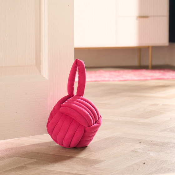 OHS Velvet Rope Doorstop - Hot Pink