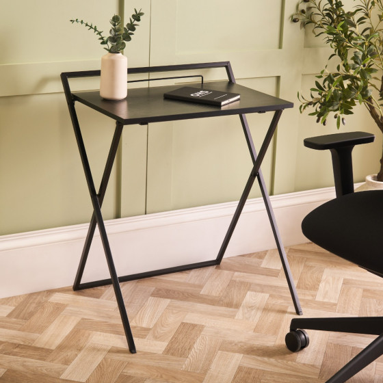 OHS Foldable Desk Table - Black