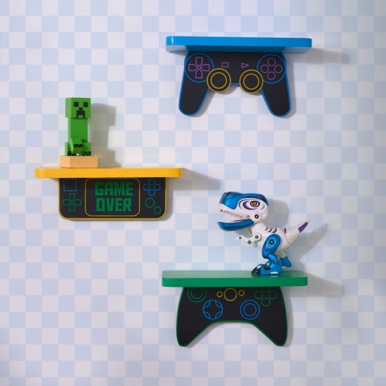 OHS Gaming Shelves, Multi - 3 Pack