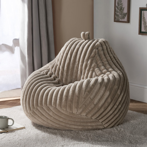 OHS Adults Ribbed Bean Bag - Natural