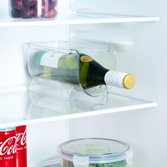OHS Plastic Wine Bottle Storage - Clear