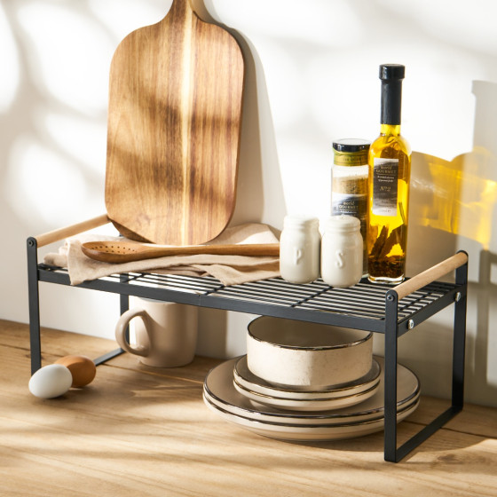 OHS Wire Kitchen Shelf - Black