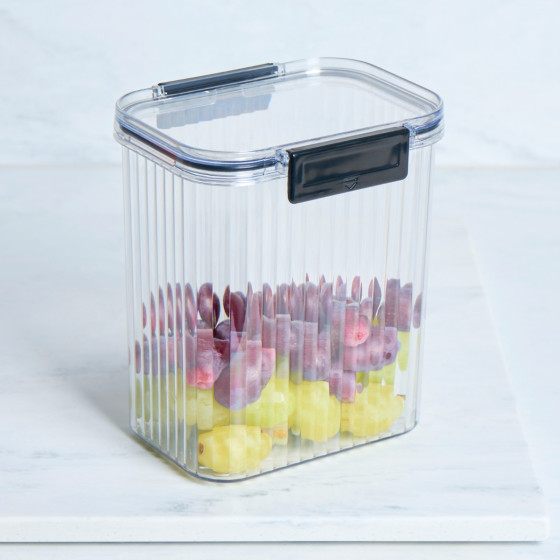 OHS Medium Plastic Clip Lock Storage Container - Clear