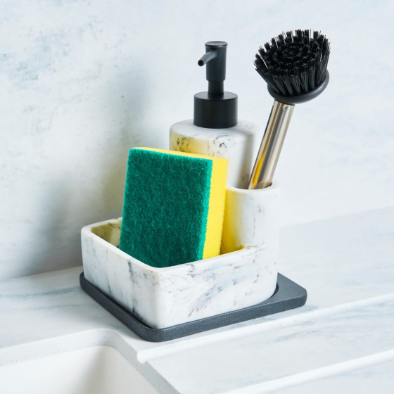 OHS Kitchen Sink Soap Dispenser - White Marble