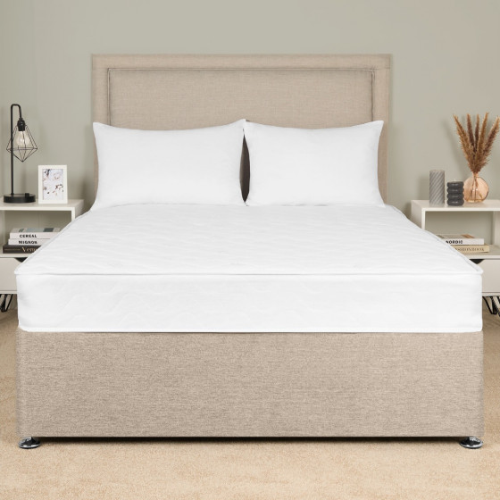 OHS Extra Comfort Memory Foam Spring Mattress, White – Single