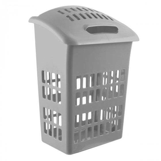 OHS Upright Laundry Basket Grey