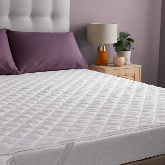 Silentnight Like Down Mattress Protector, White Double
