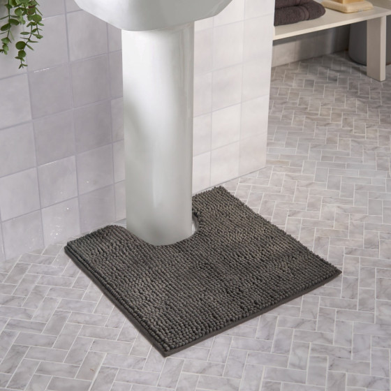OHS Pedestal Noodle Bath Mat - Charcoal