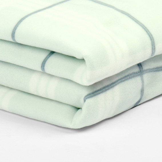 Dreamscene Tartan Check Fleece Throw Duck Egg