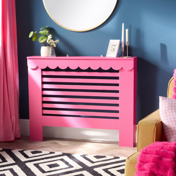 OHS Medium Scallop Radiator Cover - Hot Pink