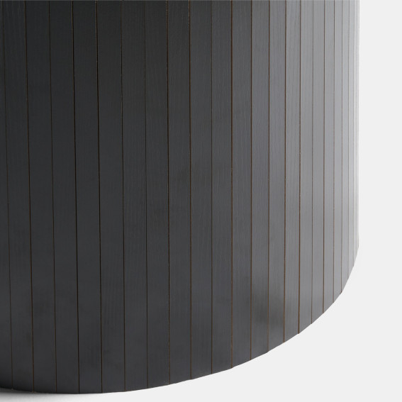 OHS Madison Ribbed Dining Table - Black