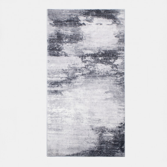 Steel Gray Abstract Rug OHS Abstract Flat Rug - Grey