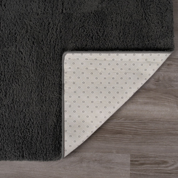 OHS Cosy Teddy Rug - Charcoal