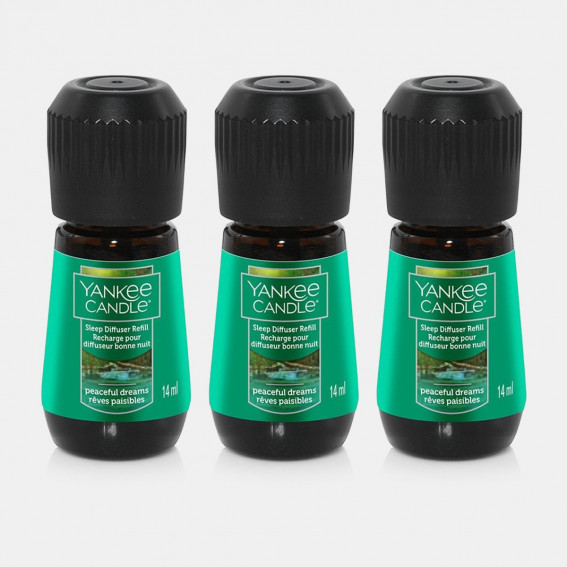 Yankee Candle Sleep Diffuser Refill, Peaceful Dreams 3 Pack