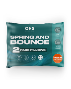 OHS Spring and Bounce Medium Support Pillows - 2 Pack