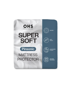 OHS Pinsonic Soft Touch Mattress Protector - White