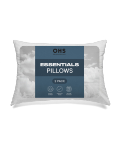 OHS Essentials Medium Support Pillows - 2 Pack