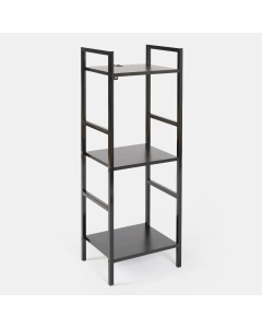 OHS Manhattan 3-Tier Shelving Unit - Black 