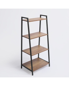 OHS Manhattan 4-Tier Shelving Unit - Natural Wood