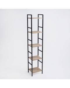 OHS Manhattan 5-Tier Shelving Unit – Natural Wood